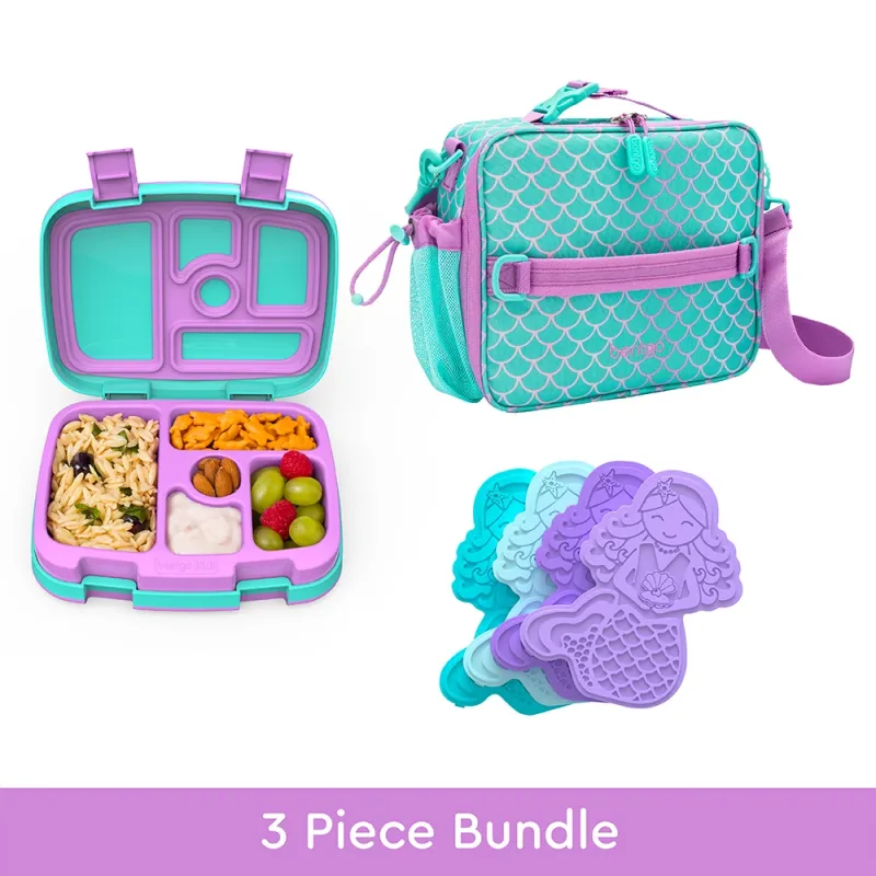 Bentgo Kids Prints Lunch Box, Lunch Bag, & Ice Packs