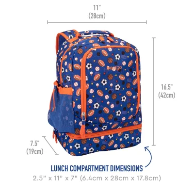 Bentgo Kids Prints Lunch Box i Backpack