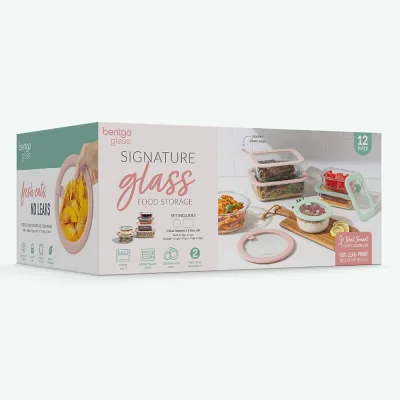 Bentgo Signature Glass Food Storage Set (12-Piece)