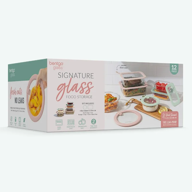 Bentgo Signature Glass Food Storage Set (12-Piece)