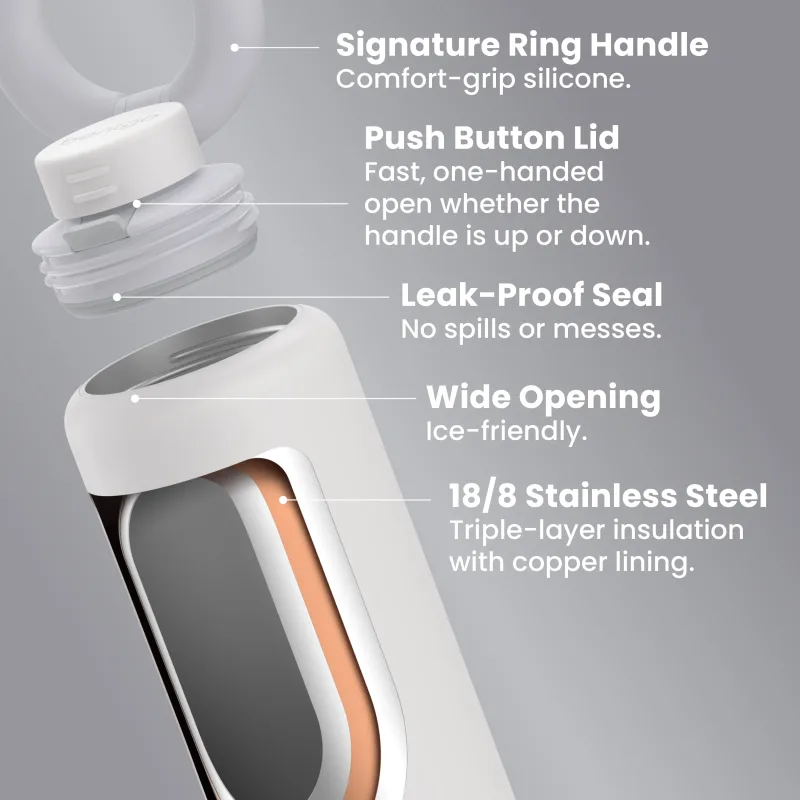 Bentgo Lift™ Chug Lid Water Bottle (24 fl oz)