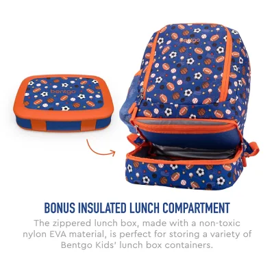 Bentgo Kids Prints Lunch Box i Backpack