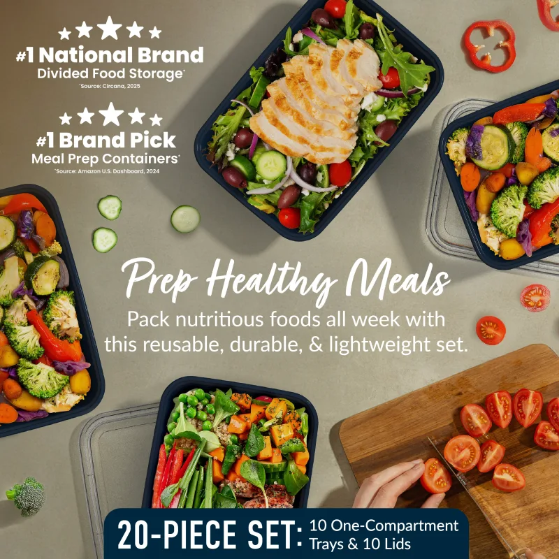 Bentgo Prep 1-Compartment Meal Prep Containers (20-Piece)