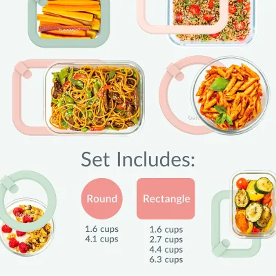 Bentgo Signature Glass Food Storage Set (12-Piece)