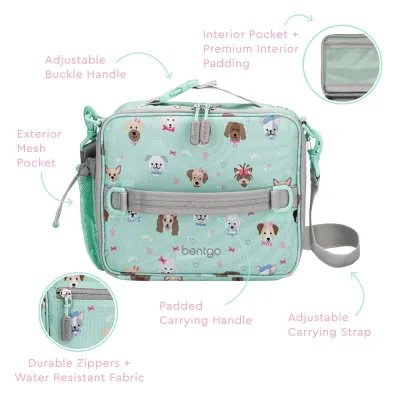 Bentgo Kids Prints Lunch Box, Lunch Bag, & Ice Packs