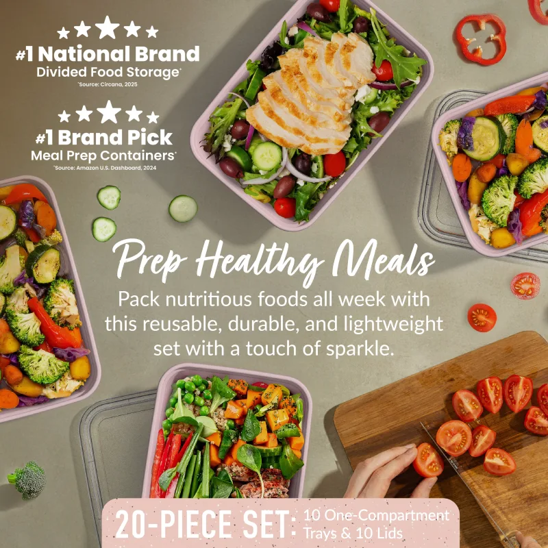 Bentgo Prep 1-Compartment Meal Prep Containers (20-Piece)