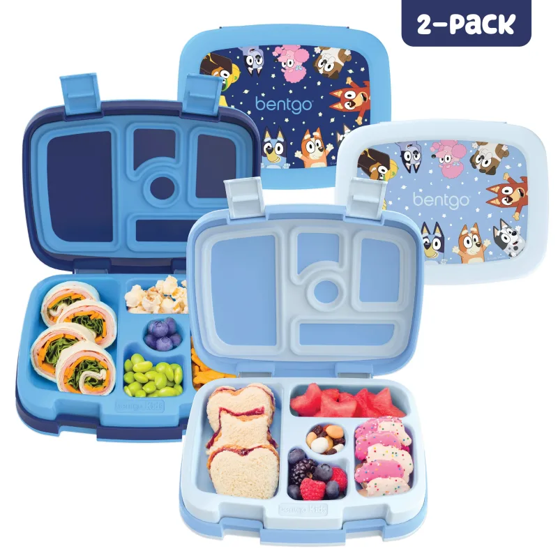 Bentgo + Bluey Kids Prints Lunch Box (2-Pack)