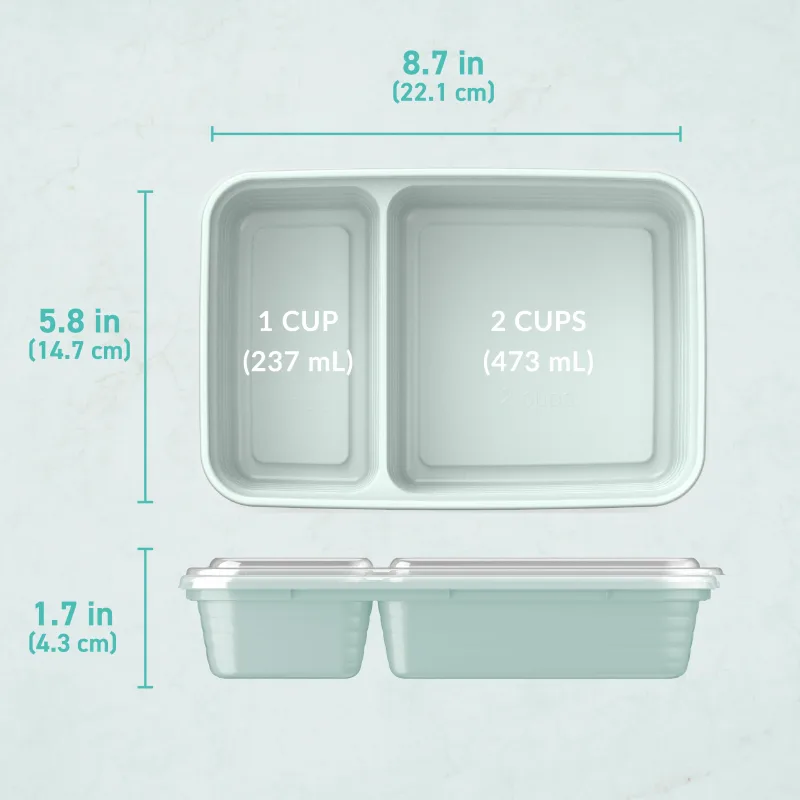 Bentgo Prep 2-Compartment Meal Prep Containers (20-Piece)