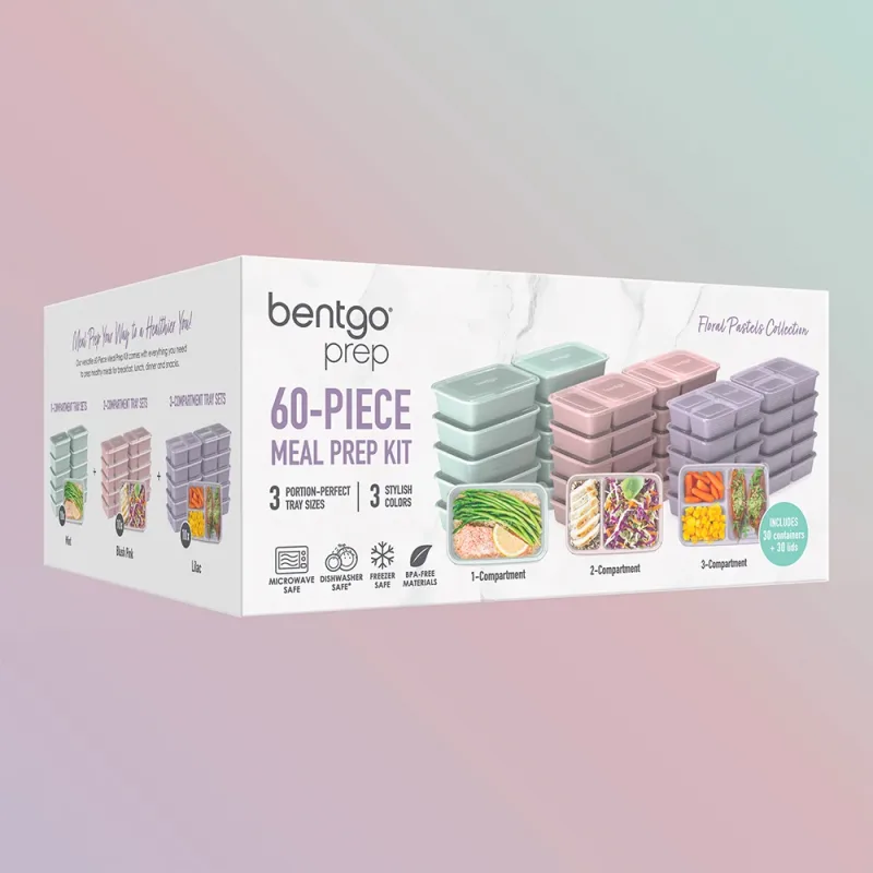 Bentgo Prep Kit de preparación de comidas de 60 piezas