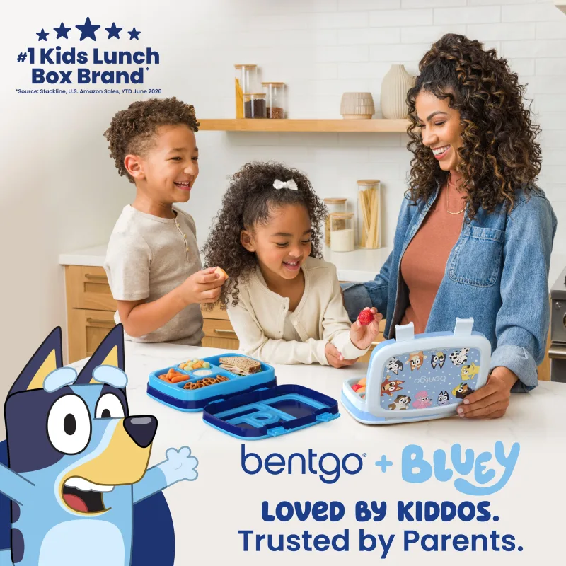 Bentgo + Bluey Kids Prints Lunch Box (2-Pack)