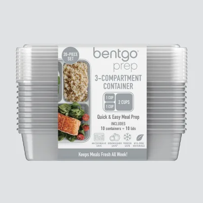 Bentgo Prep 3-kompartiments matboks-sett (20 deler)