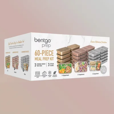 Bentgo Prep Kit de preparación de comidas de 60 piezas