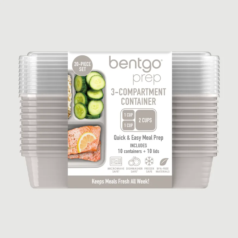 Bentgo Prep 3-kompartiments matboks-sett (20 deler)