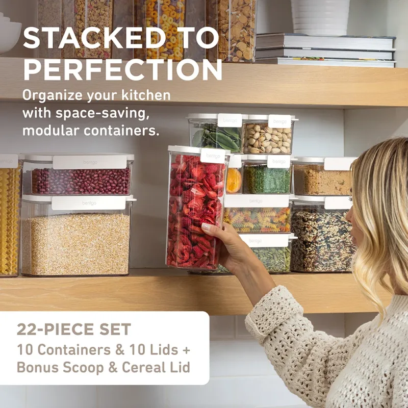 Bentgo Pantry Airtight Food Storage Containers (22-pcs)