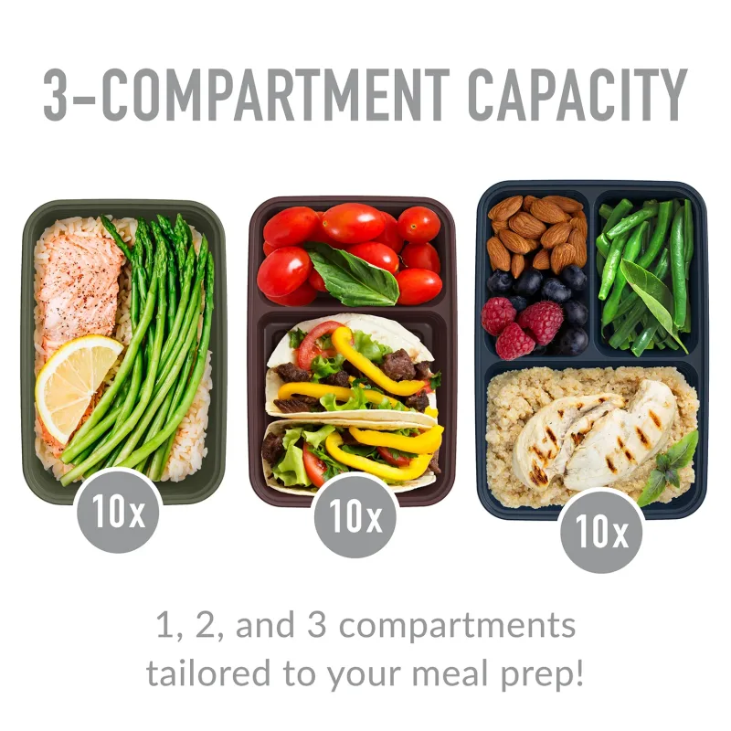 Bentgo Prep Deluxe Bag & 60-osainen Meal Prep Container Set