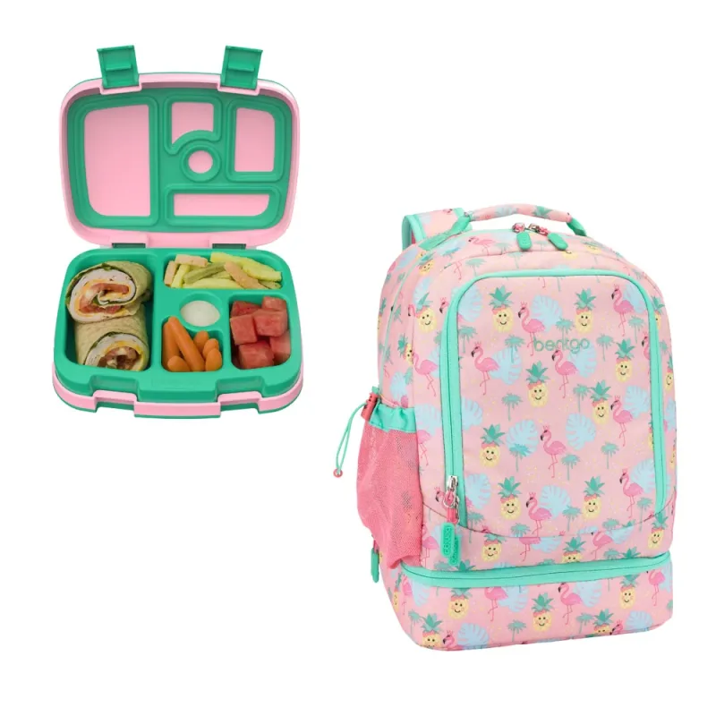 Bentgo Kids Prints Lunch Box i Backpack