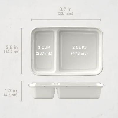 Bentgo Prep 2-Compartment Meal Prep Containers (20-Piece)