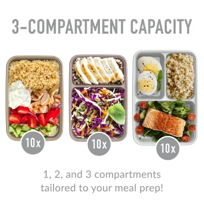 Bentgo Prep Deluxe Bag & 60-osainen Meal Prep Container Set