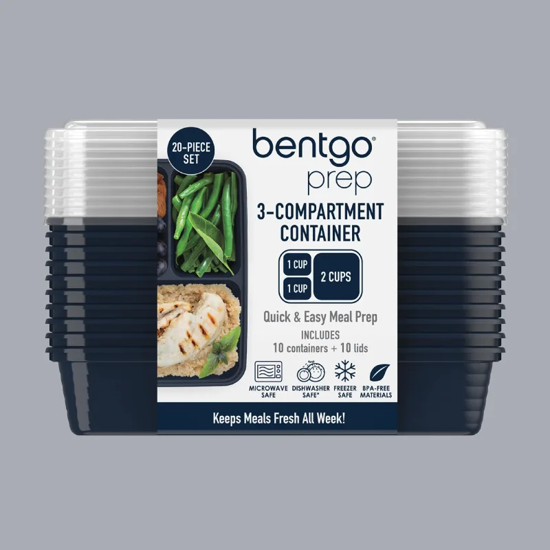 Bentgo Prep 3-kompartiments matboks-sett (20 deler)