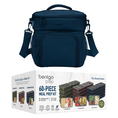 Bentgo Prep Deluxe Bag & 60-osainen Meal Prep Container Set