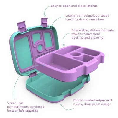 Bentgo Kids Prints Lunch Box, Lunch Bag, & Ice Packs